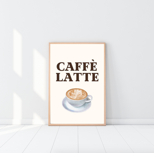 Caffe Latte Poster