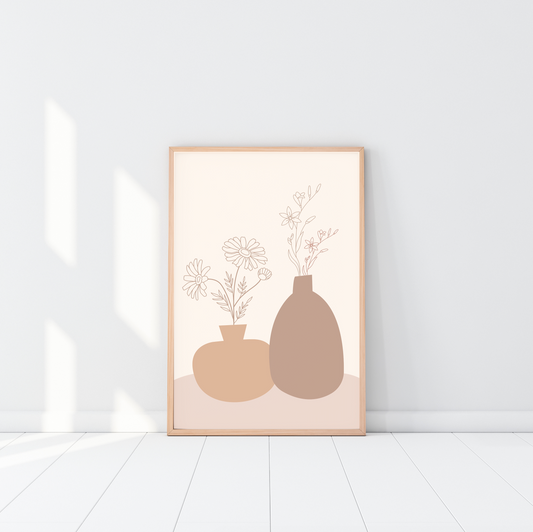 Abstract Vase Poster