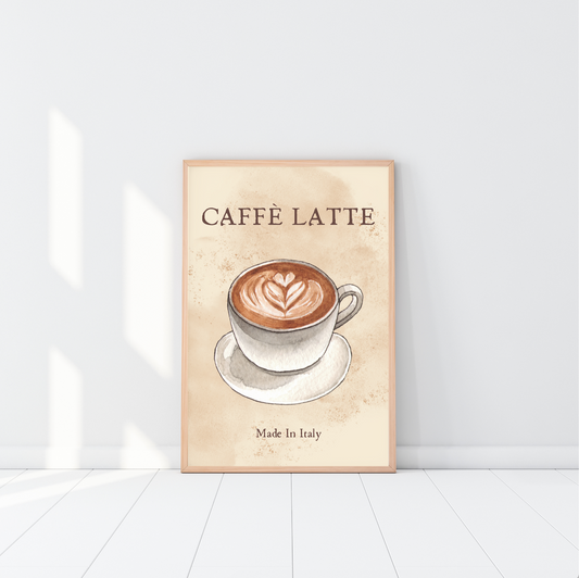 Caffe Latte Poster