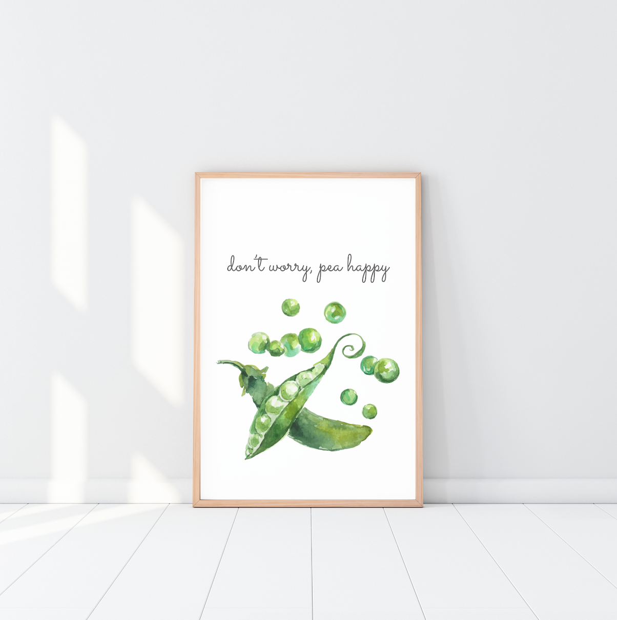 Don't Worry Pea Happy Poster