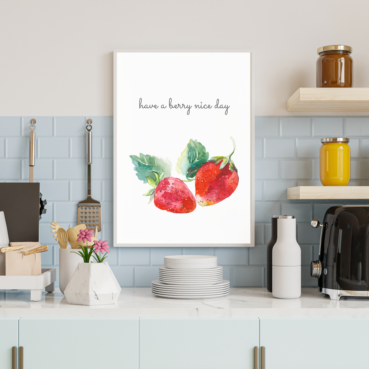 Have A Berry Nice Day Poster