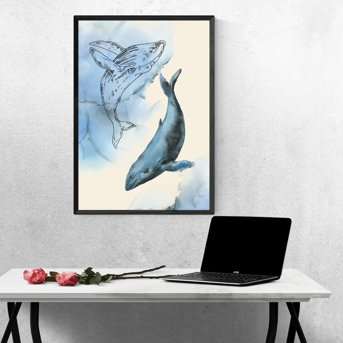 Blue Whale Poster